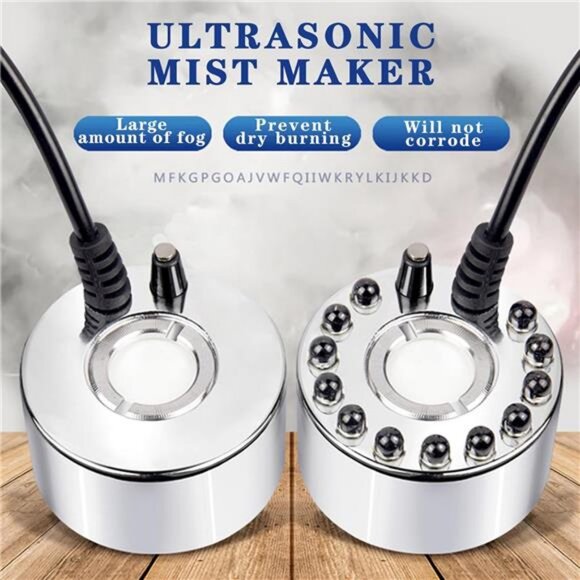 Ultrasonic Mist Maker Fogger with Mist Volume Regulator, Water Fountain Fogger - Picture 2 of 8